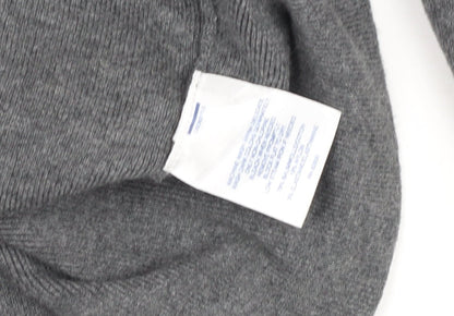 Lands' End Women's Grey Wool Blend Long Sleeve Basic Jumper Size S