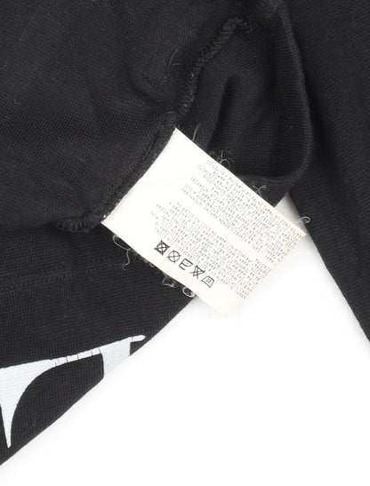 Armani Jeans Women's Black Long Sleeve Cotton Logo T-Shirt Size S