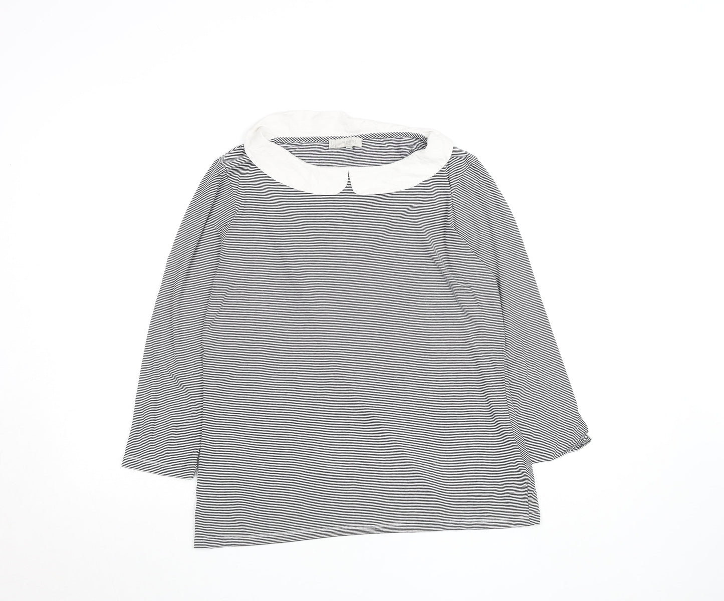Womens UK Size L Hobbs Black Basic T-Shirt