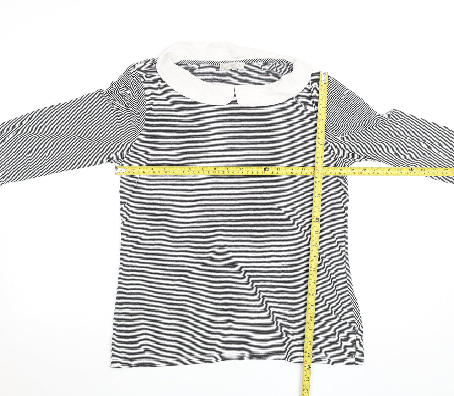 Womens UK Size L Hobbs Black Basic T-Shirt