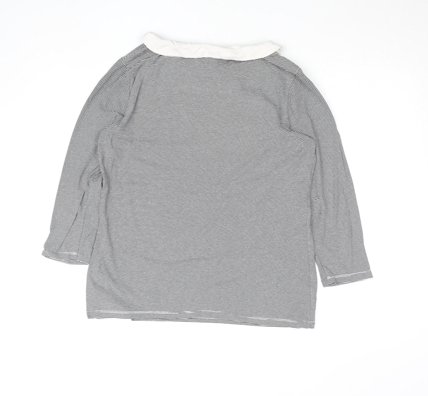 Womens UK Size L Hobbs Black Basic T-Shirt