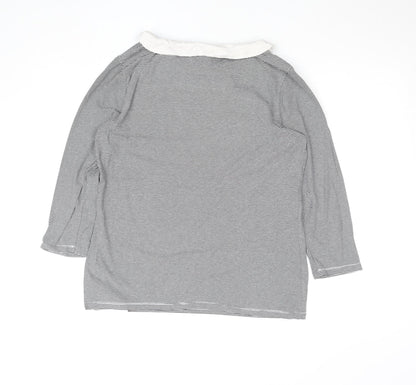 Womens UK Size L Hobbs Black Basic T-Shirt