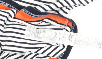 Maine New England Women's Multicoloured Stripe Cotton Blend T-Shirt Size 16