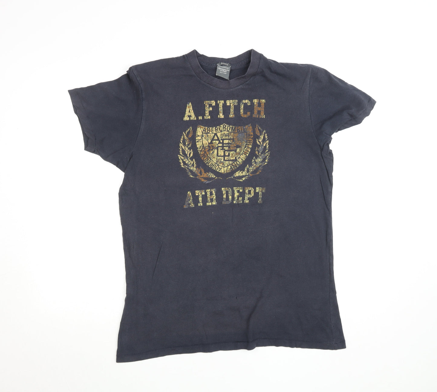 Abercrombie & Fitch Men's Black Muscle Fit Graphic T-Shirt Medium