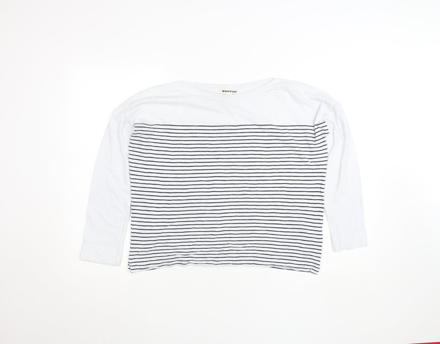 Womens UK Size S Whistles White Basic T-Shirt