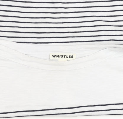Womens UK Size S Whistles White Basic T-Shirt