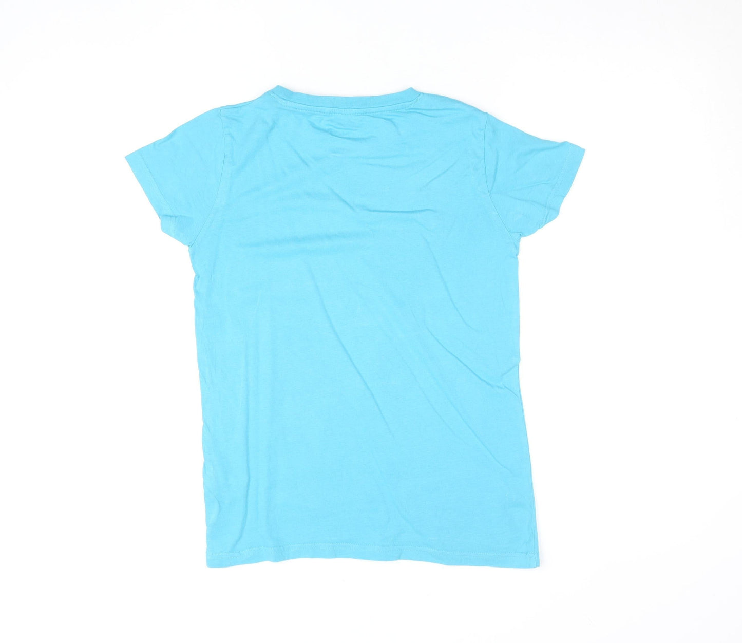 Peter Storm Womens Blue Funny Graphic T-Shirt Size 12 Cotton Crew Neck