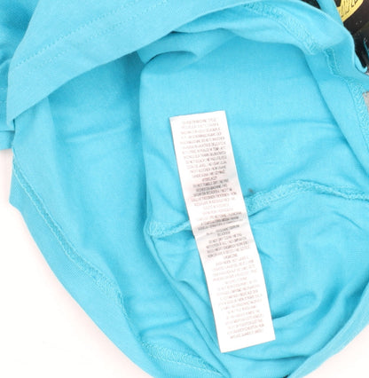 Peter Storm Womens Blue Funny Graphic T-Shirt Size 12 Cotton Crew Neck