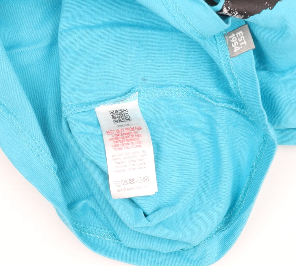 Peter Storm Womens Blue Funny Graphic T-Shirt Size 12 Cotton Crew Neck