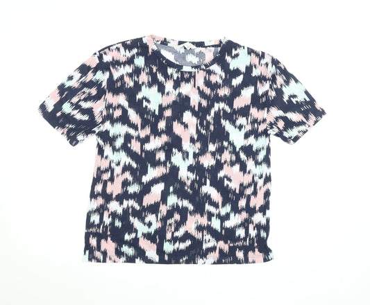 Womens UK Size 8 Marks and Spencer Multicoloured Basic T-Shirt