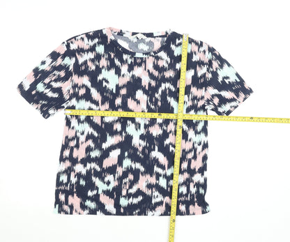 Womens UK Size 8 Marks and Spencer Multicoloured Basic T-Shirt