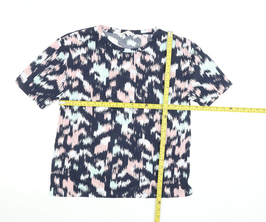 Womens UK Size 8 Marks and Spencer Multicoloured Basic T-Shirt