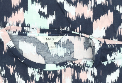 Womens UK Size 8 Marks and Spencer Multicoloured Basic T-Shirt
