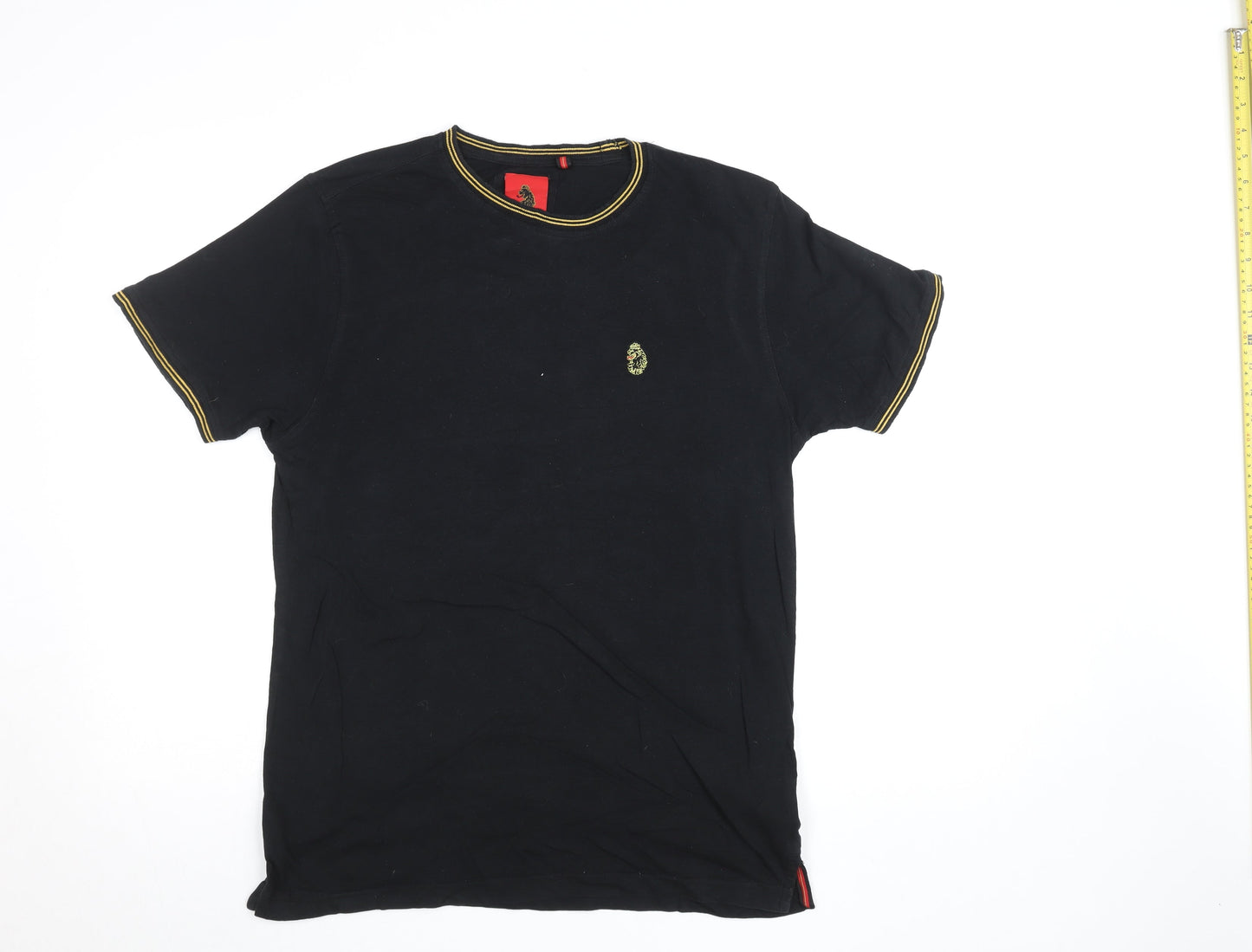 Mens UK Size M Luke Black  T-Shirt