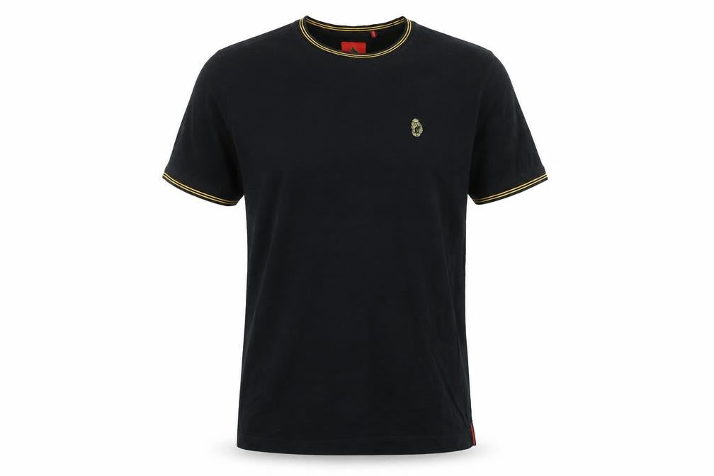 Mens UK Size M Luke Black  T-Shirt