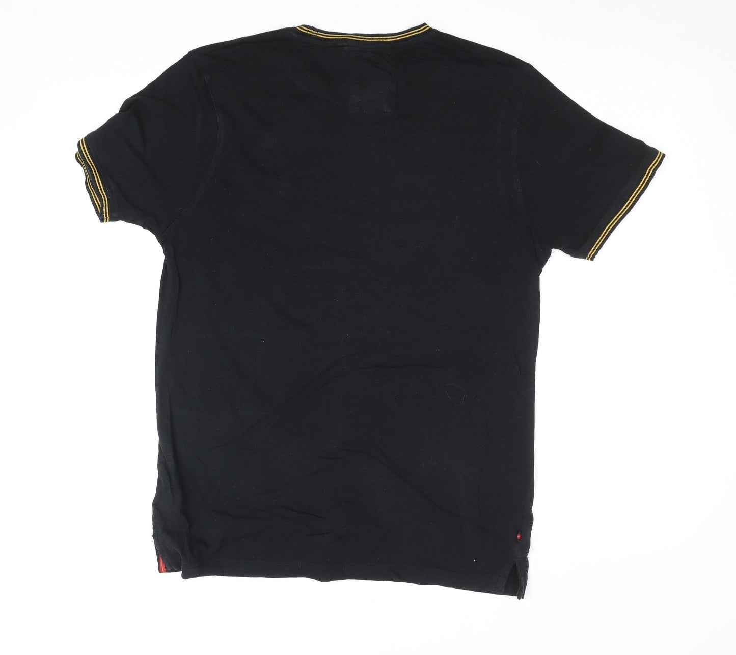 Mens UK Size M Luke Black  T-Shirt