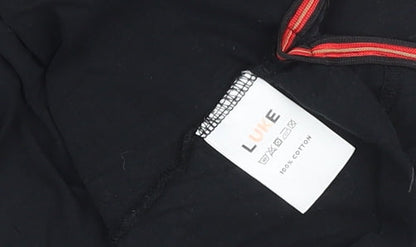 Mens UK Size M Luke Black  T-Shirt