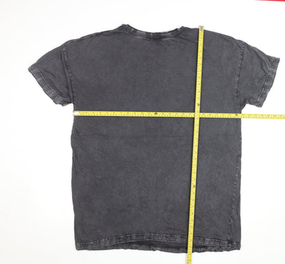 Mens UK Size L Liquor n Poker Black  T-Shirt