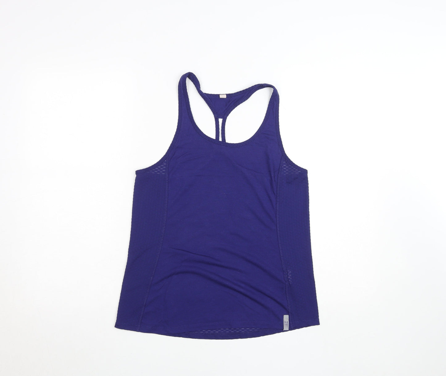 Under Armour Women Blue Racerback Active Tank Top Size M