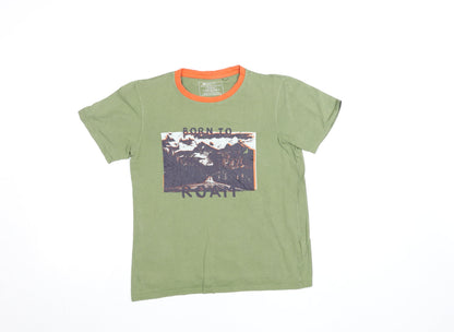 Boys UK Size 11-12 Years Waintain Green BasicPullover T-Shirt