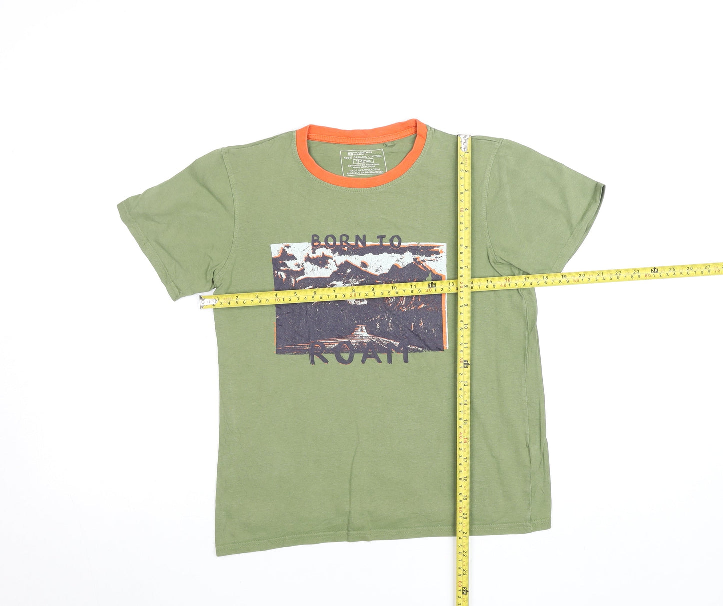 Boys UK Size 11-12 Years Waintain Green BasicPullover T-Shirt