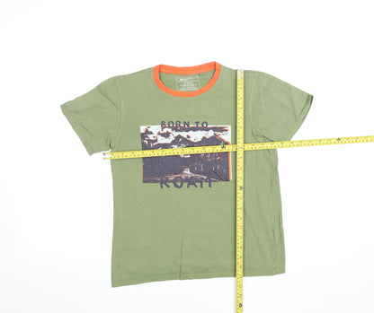 Boys UK Size 11-12 Years Waintain Green BasicPullover T-Shirt