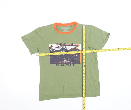 Boys UK Size 11-12 Years Waintain Green BasicPullover T-Shirt