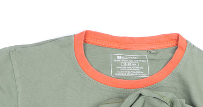 Boys UK Size 11-12 Years Waintain Green BasicPullover T-Shirt