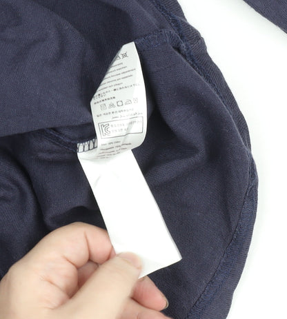 Joules Women's Blue Long Sleeve Cotton Boat Neck Top Size 10