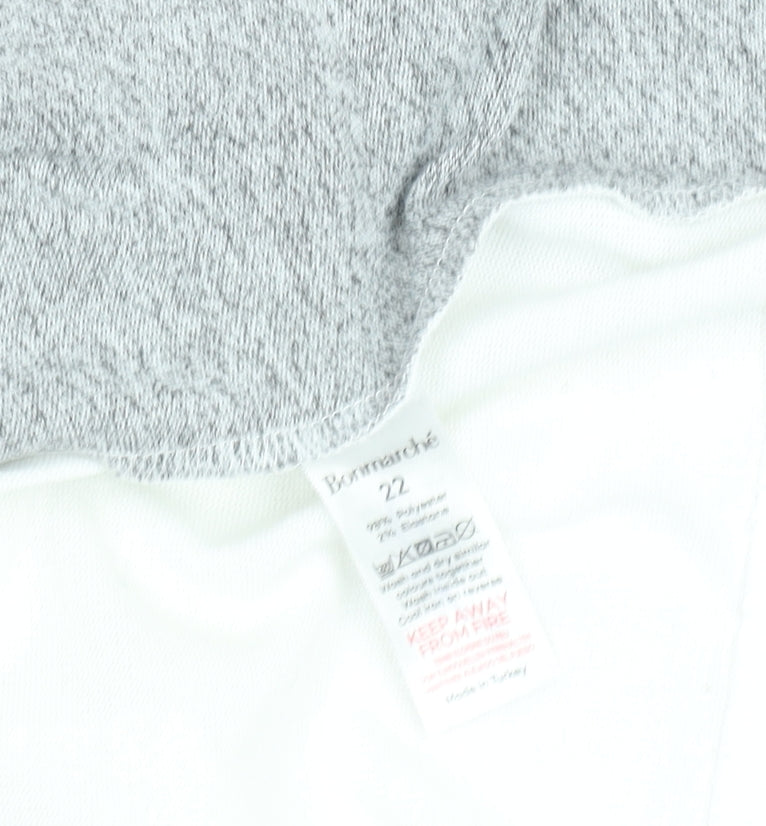 Bonmarché Women’s Multicoloured 3/4 Sleeve Jersey T-Shirt Size 22