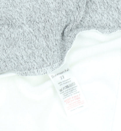 Bonmarché Women’s Multicoloured 3/4 Sleeve Jersey T-Shirt Size 22