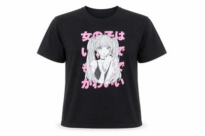 Womens UK Size 10 ROMWE Black Basic T-Shirt