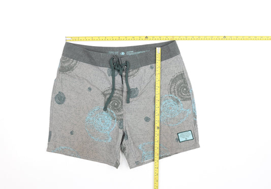 Pukas Surf Men’s Grey 32 Athletic Drawstring Quick Dry Shorts