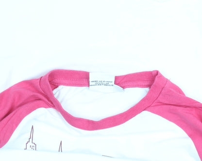 Girls UK Size 10-11 Years FRIENDS Multicoloured Ringer T-Shirt