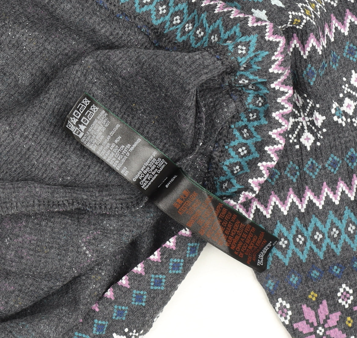 Womens UK Size L Marks and Spencer Grey Jersey T-Shirt