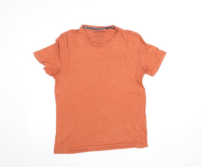 FatFace Womens Orange Cotton Short Sleeve Basic T-Shirt M