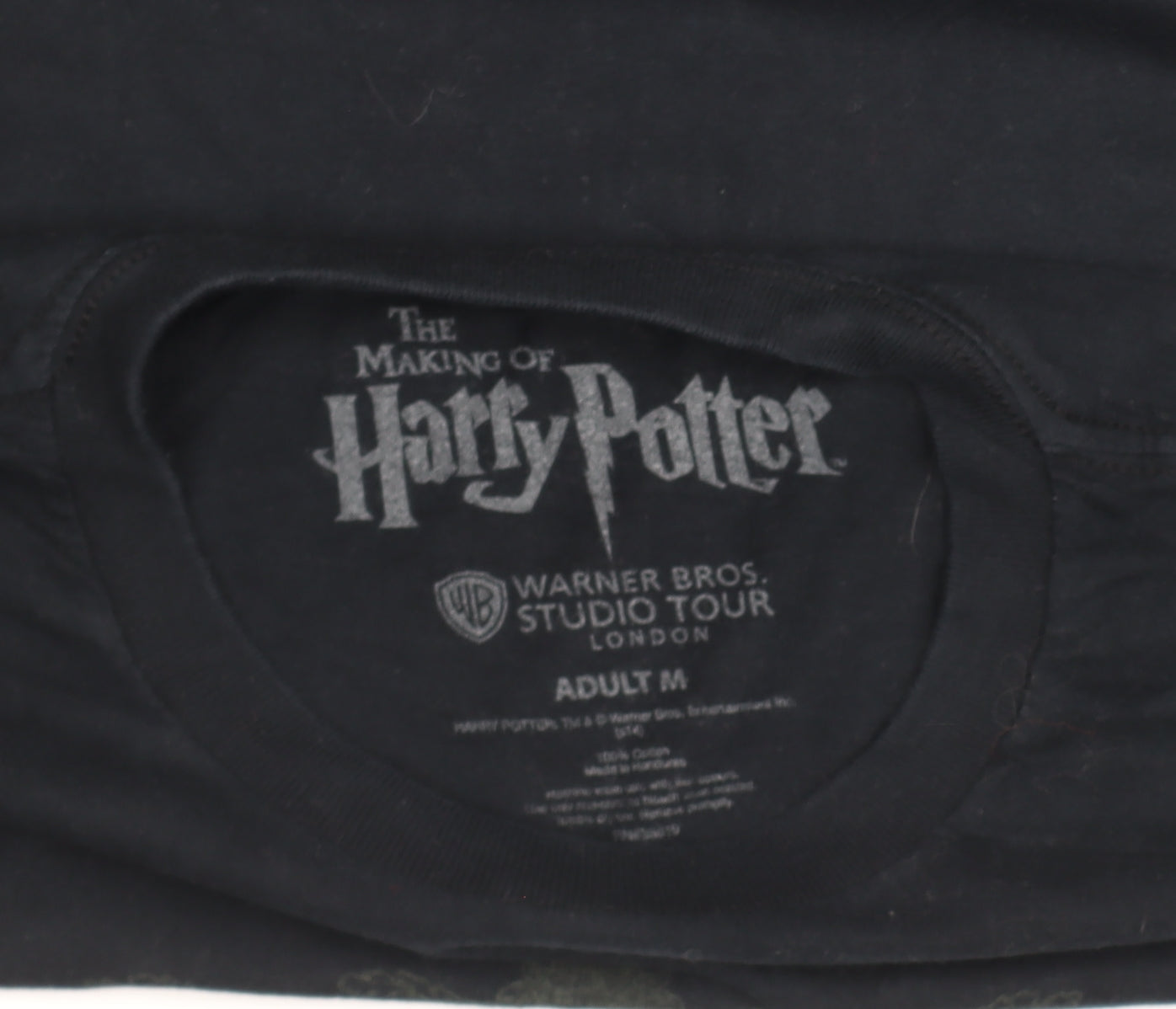 Womens UK Size M Warner Bros. Black Basic T-Shirt