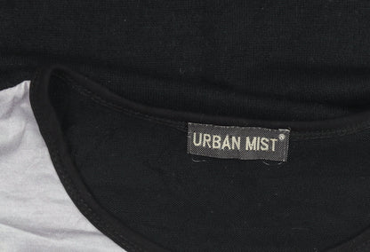 Womens UK Size M Urban Mist Black Jersey T-Shirt