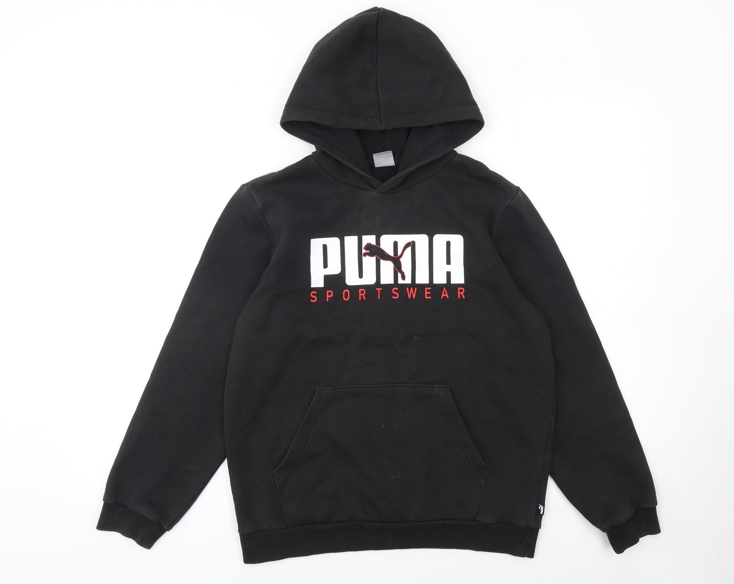 Boys UK Size 13-14 Years PUMA Black Pullover Hoodie