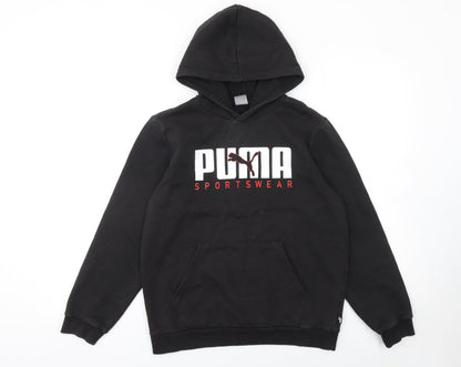 Boys UK Size 13-14 Years PUMA Black Pullover Hoodie