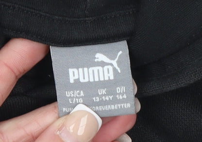 Boys UK Size 13-14 Years PUMA Black Pullover Hoodie