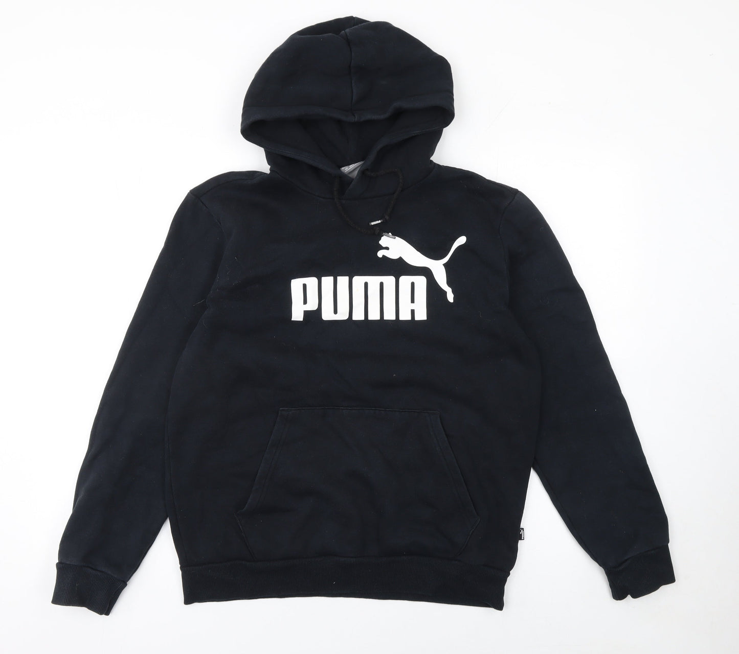 Mens UK Size S PUMA Black Pullover Hoodie