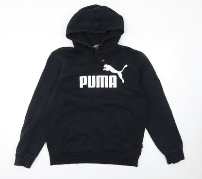 Mens UK Size S PUMA Black Pullover Hoodie