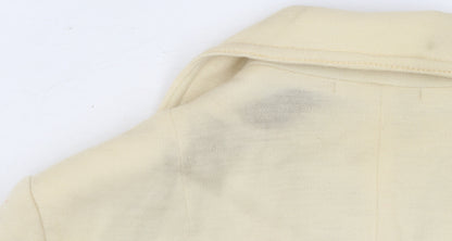 Windsmoor Women’s Ivory Wool Double-Breasted Blazer UK 12 Classic Tailored Jacket