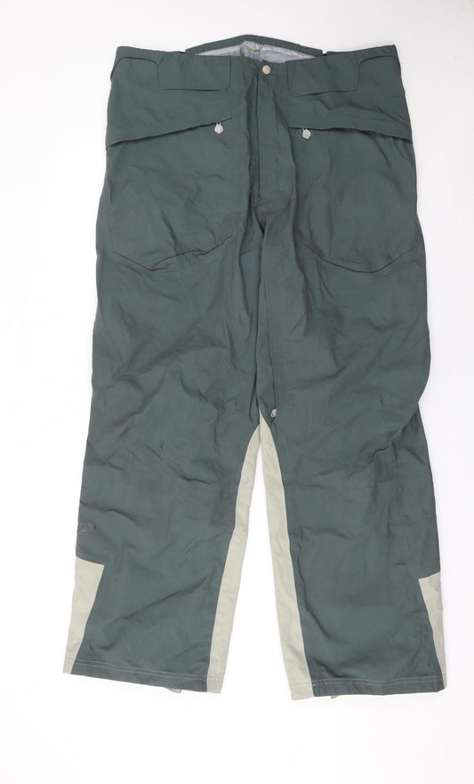 Salomon Men's Green XL AdvancedSkin Snow Pants Trousers