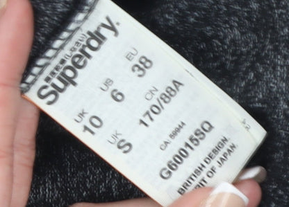 Superdry Womens Grey Crew Neck Sweatshirt Size 10 Regular Fit