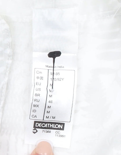 Womens UK Size M DECATHLON White Windbreaker Coat