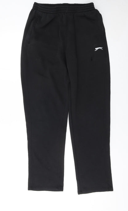 Slazenger Men’s Black Sweatpants M Regular Fit Fleece Joggers