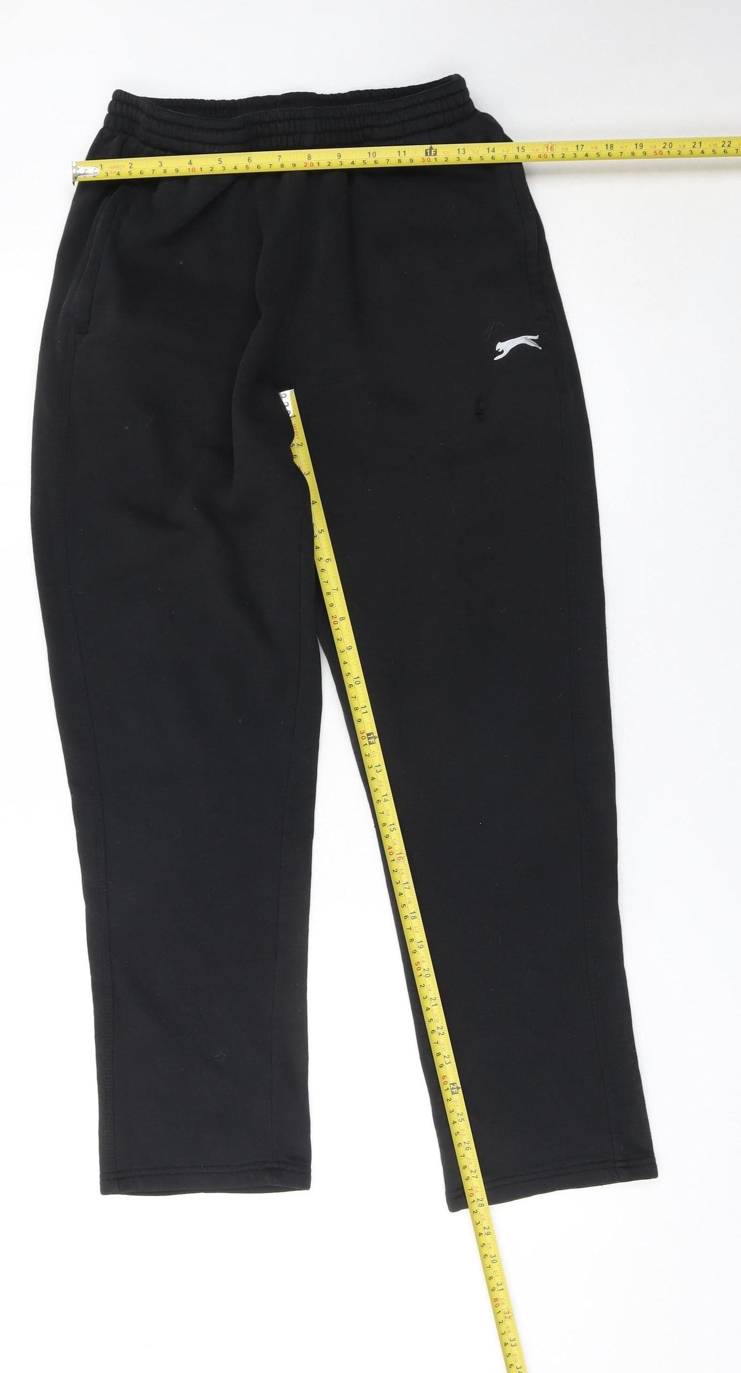 Slazenger Men’s Black Sweatpants M Regular Fit Fleece Joggers