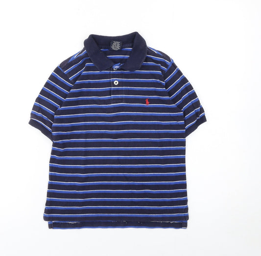 Boys UK Size 6 Years Ralph Lauren Blue Basic Polo